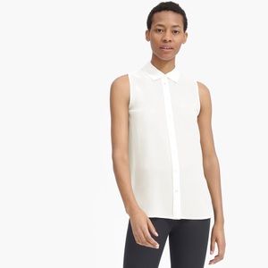 Everlane Silk Sleeveless Top Button Down sz 4